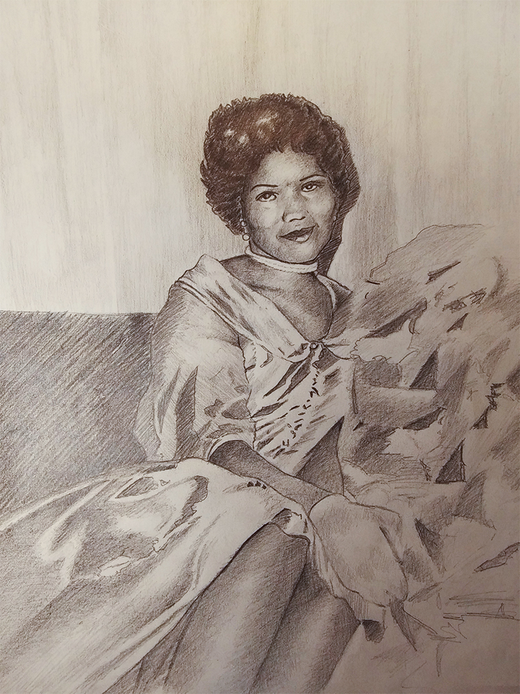 Personal Commission: My mother as a young woman